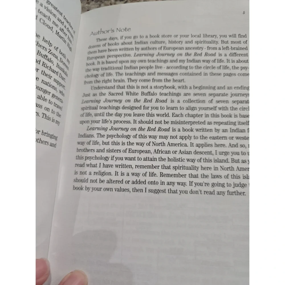Book paperback Learning Journey on the Red Road Floyd‎ Looks Sioux Indian